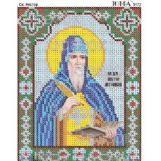 Икона для вышивки бисером "Святой преподобный Нестор" (Схема или набор)
